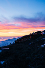 Beautiful sunset on the beach in Destin Florida