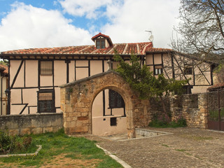 Architectural details of the medieval village Covarrubias