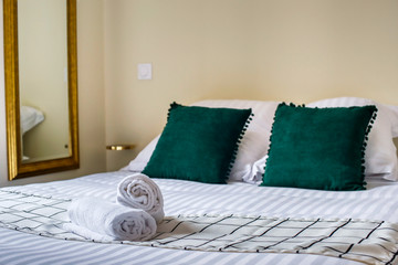 bed in bedroom