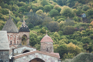 Fototapeta na wymiar church with forest in armenia