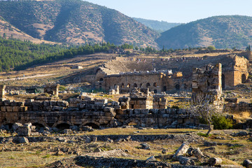 Obraz premium the ruins of the ancient city in pamukkale