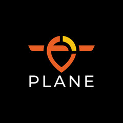 Airplane Logo Template Design Vector.