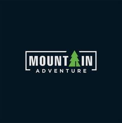 Mountain Outdoor Logo Design ,Hiking, Camping, Expedition And Outdoor Adventure. Exploring Nature 