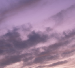 evening sky with clouds. Golden hours sky