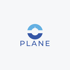 Airplane Logo Template Design Vector.