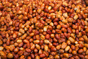 Salted olives at street food market, Istanbul.
