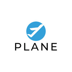 Airplane Logo Template Design Vector.