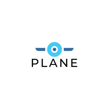 Airplane Logo Template Design Vector.