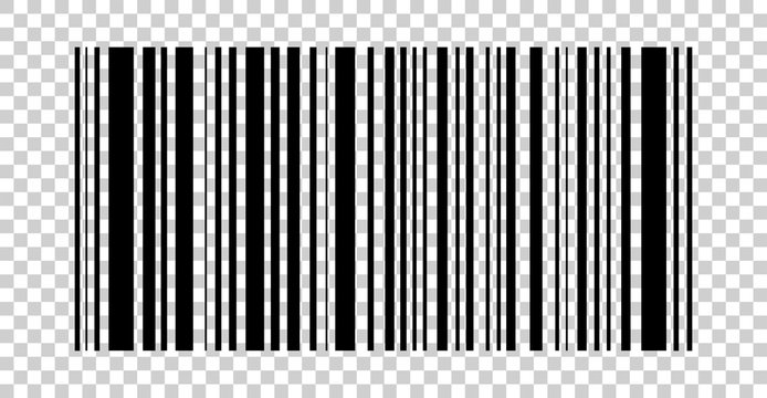 Barcode icon on isolated background in flat style. Vector graphics
