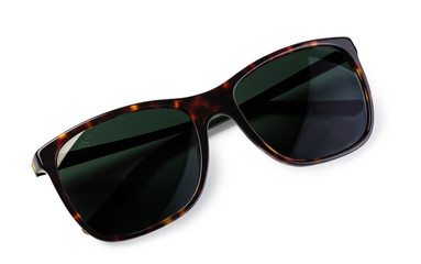 Black Sunglasses On a White