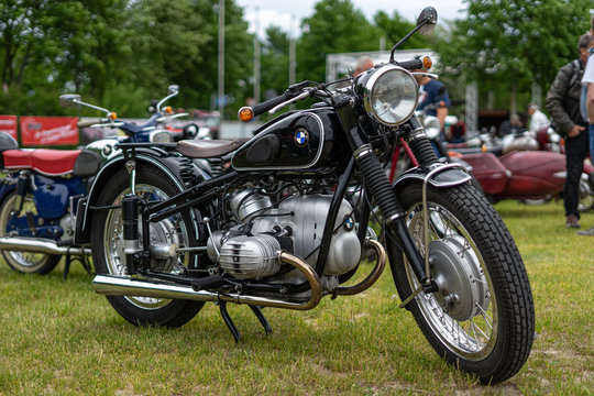 Motorcycle BMW R51/3 on June 08, 2019 in Paaren in Glien by Berlin, Germany.