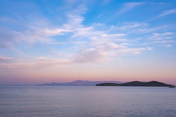 Beautiful landscape of the the Aegean sea 