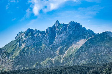 Mount Pilatus, a mountain massif overlooking Lucerne in Central Switzerland. Composed of several peaks, among which Tomlishorn is the highest