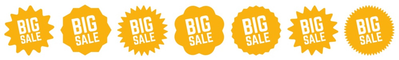 Big Sale Tag Orange | Special Offer Icon | Sticker | Deal Label | Variations