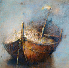 Fishing boat on the shore
