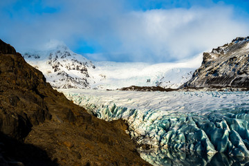 Fototapeta na wymiar Svinafellsjokull, Glacier in Iceland