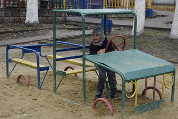 children playground in the park