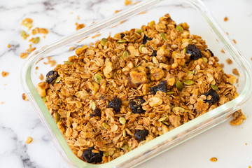 Healthy granola cereal