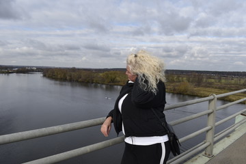 woman on the bridge