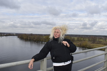 woman on the bridge