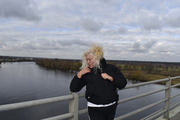 woman on the bridge