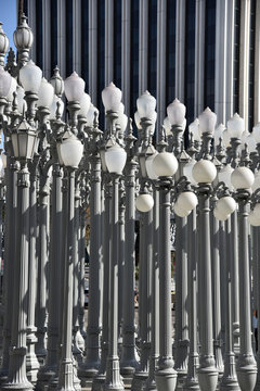 Urban Light Sculpture in Los Angeles June 2019