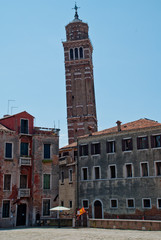 Obraz premium Venice, Italy: The Chiesa di Santo Stefano (Church of St. Stephen)