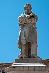 Statue of Niccolo Tommaseo at Campo Santo Stefano, Venice, Italy