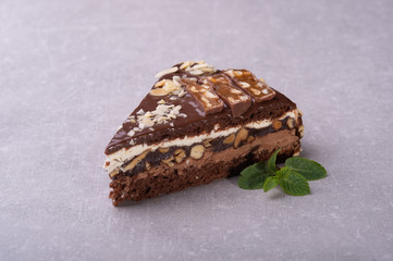 fresh and delicious chocolate cake in the kitchen2