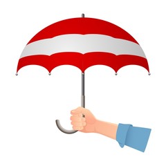 Austria flag umbrella