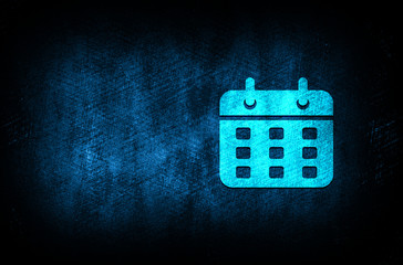Calendar icon abstract blue background illustration digital texture design concept