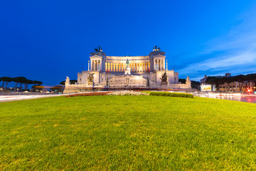 The Monumento Nazionale a Vittorio Emanuele II,in Piazza Venizia Italy