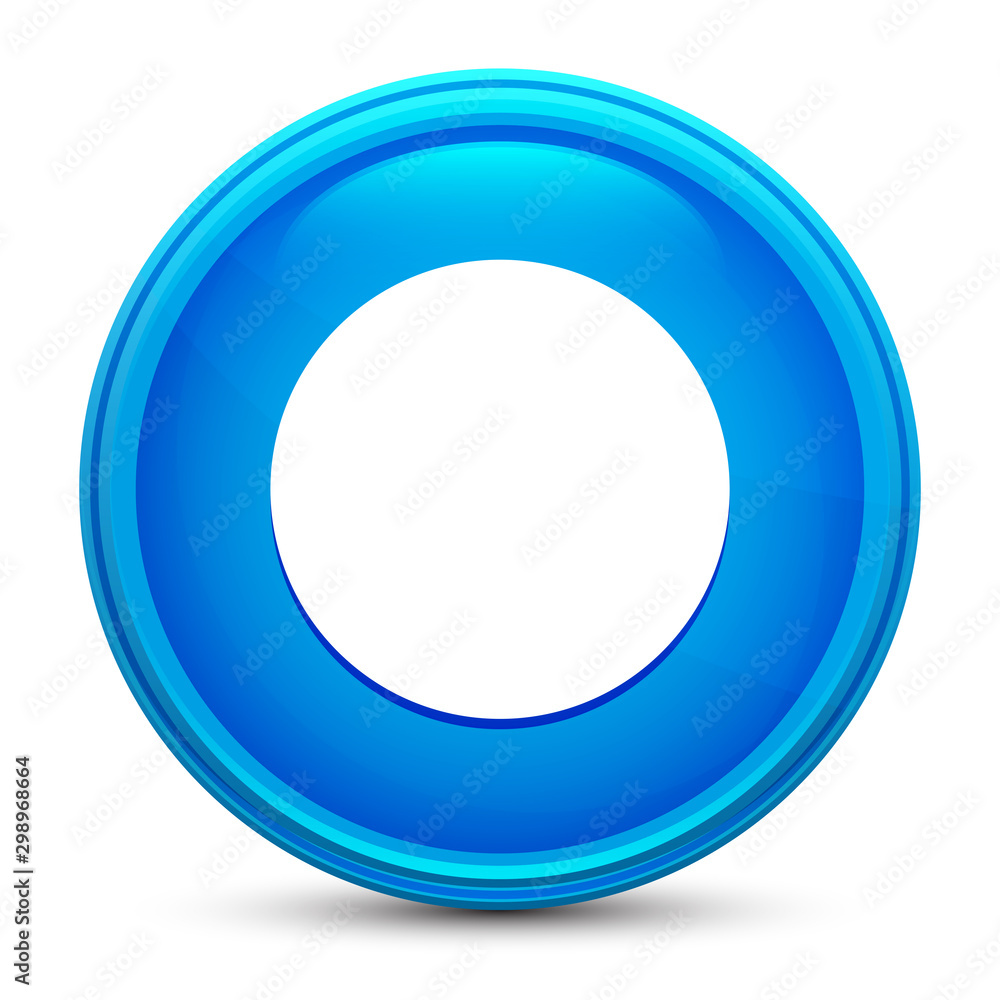 Poster Record icon glass shiny blue round button isolated design vector illustration