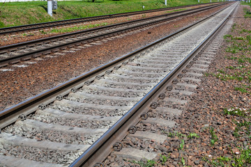 Fototapeta premium stretching into the distance rails