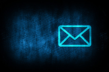 Email icon abstract blue background illustration digital texture design concept