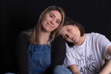 Sesión de fotos a Isidora y Florencia. San Pedro de la Paz, Chile.