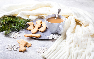 Obraz na płótnie Canvas Star-shaped Christmas Cookies