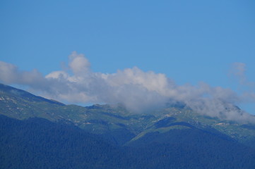 aerial view of mountains