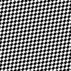 Seamless vector hounds tooth pattern in black and white.