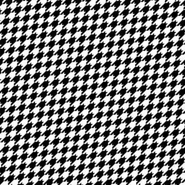 Seamless vector hounds tooth pattern in black and white.