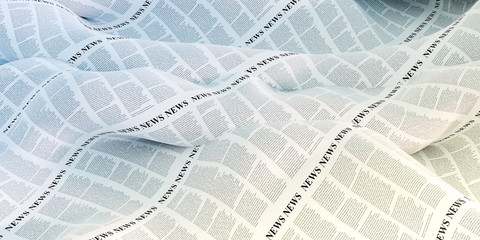 Abstract newspaper background, original 3d rendering