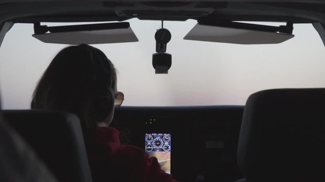 View from Inside a Scenic Flight above Namibia, Africa