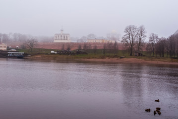 RussiRussia. Velikiy Novgorod. Kremlin (detinets). Winter.