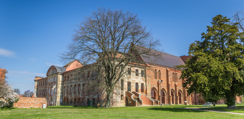 Fototapeta na wymiar Panorama of the historic abbey in Dargun, Germany
