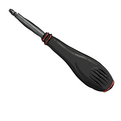 Screwdriver isolated on white background. Hand tools for repair and construction. raster illustration