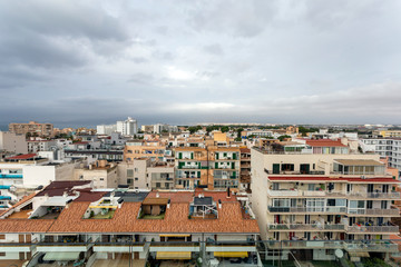 View of Palma de Mallorca on an autumn day