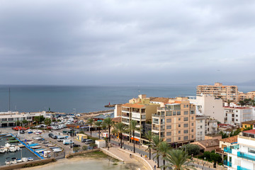Fototapeta na wymiar View of Palma de Mallorca on an autumn day