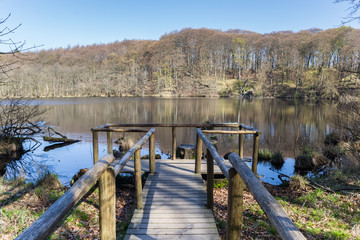 Herthasee lake in Jasmund National Park on Rugen Island