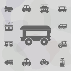 Fototapeta na wymiar Bus, city transport icon. Simple set of transport icons. One of the collection for websites, web design, mobile app