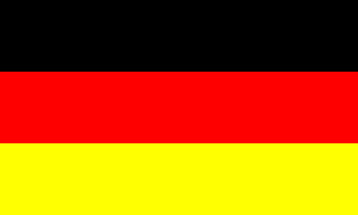 german flag with black, red and yellow